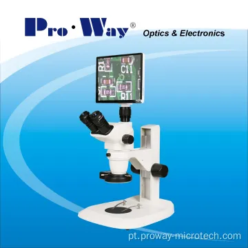 Microscópio estéreo de zoom digital LCD Professional LCD